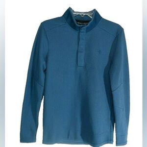 Under Armour Blue ColdGear Golf Pullover, Size Large